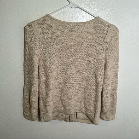 Jones New York Collection Tweed Jacket Beige Cream XS - Picture 6 of 10